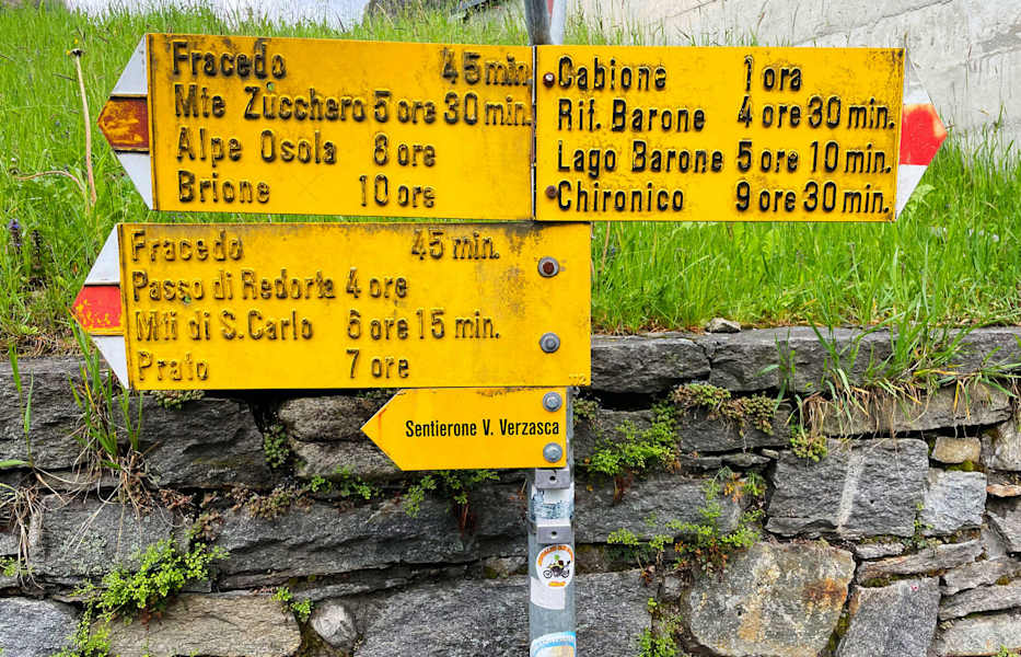 Wanderungen ab Sonogno