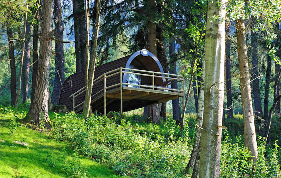 Baumhaus bzw. Wood Lodge am Natterer See bei Innsbruck