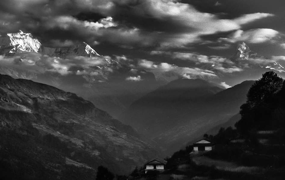 Himalaya in Schwarzweiß