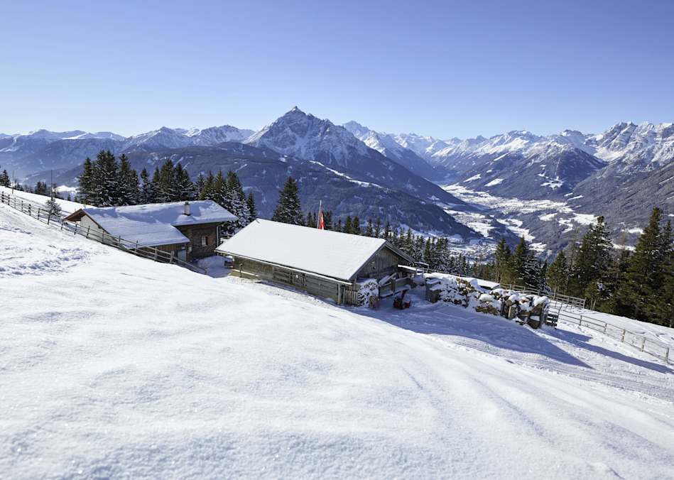 Die Patscher Alm im Winter