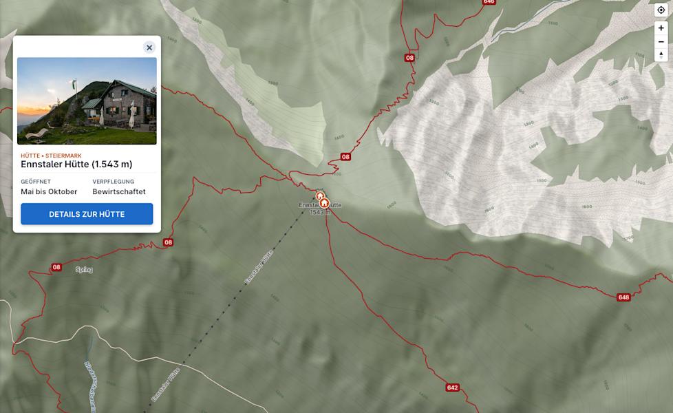 Bergwelten Hütten-Suche