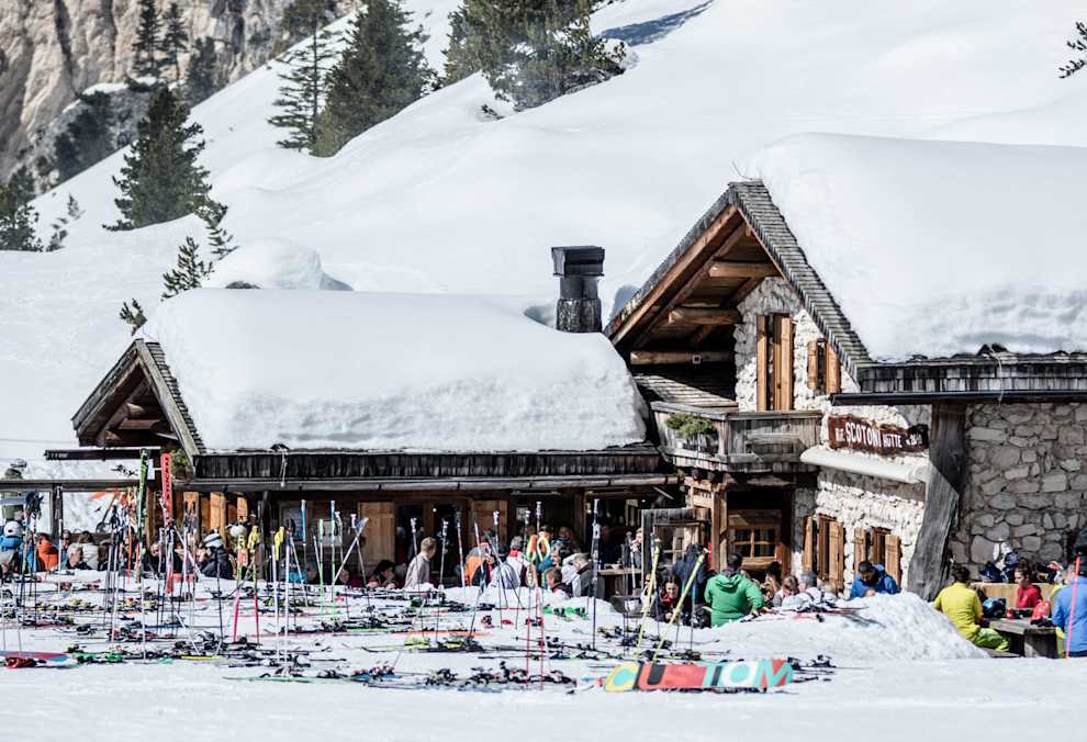 Die Scotonihütte im Winter