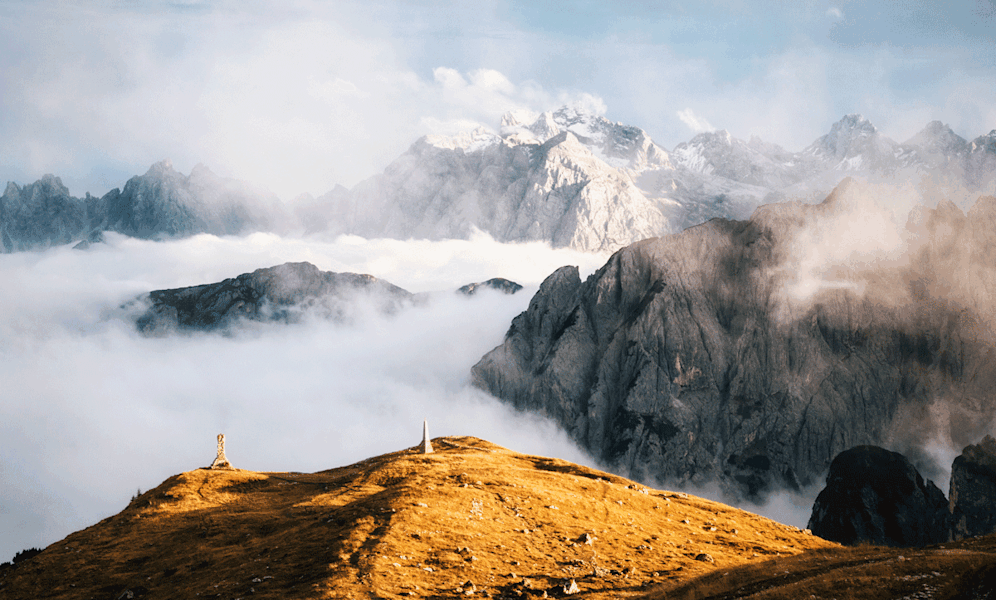 Sonnenaufgang hinter dem Lauberhorn (2.472 m)