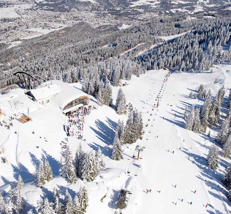 Das Kreuzeckhaus (1.652 m) in Bayern 