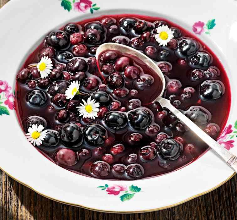 Rezept: Schwedische Heidelbeersuppe - Bergwelten