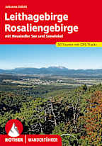 Rother Neusiedler See mit Leithagebirge und Rosaliengebirge