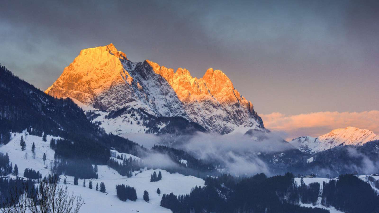 Wilder Kaiser in Tirol von Ostnordosten