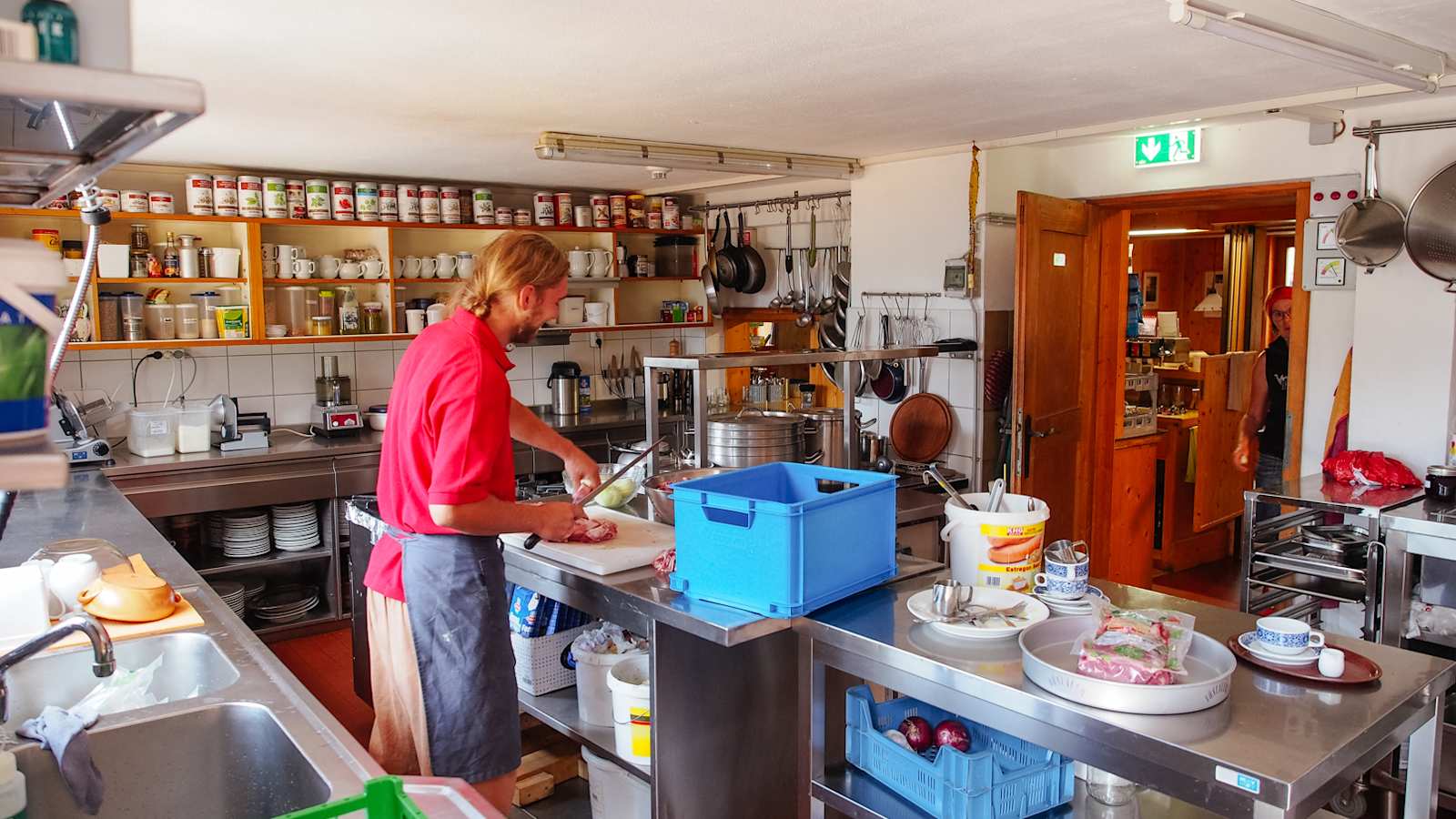 Die „Großküche“ auf der Steinseehütte