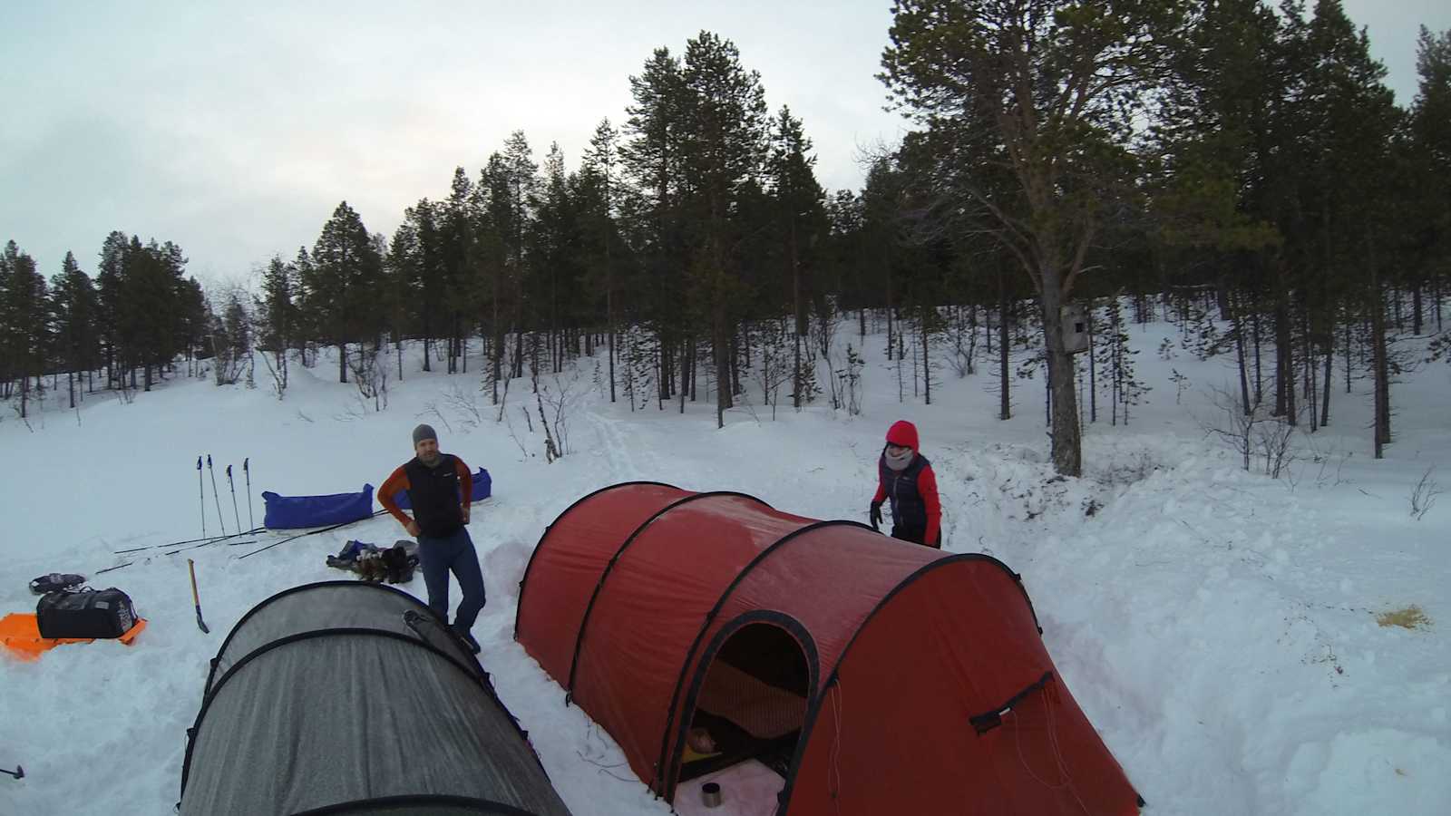 Skiwandern Inarisee Lappland