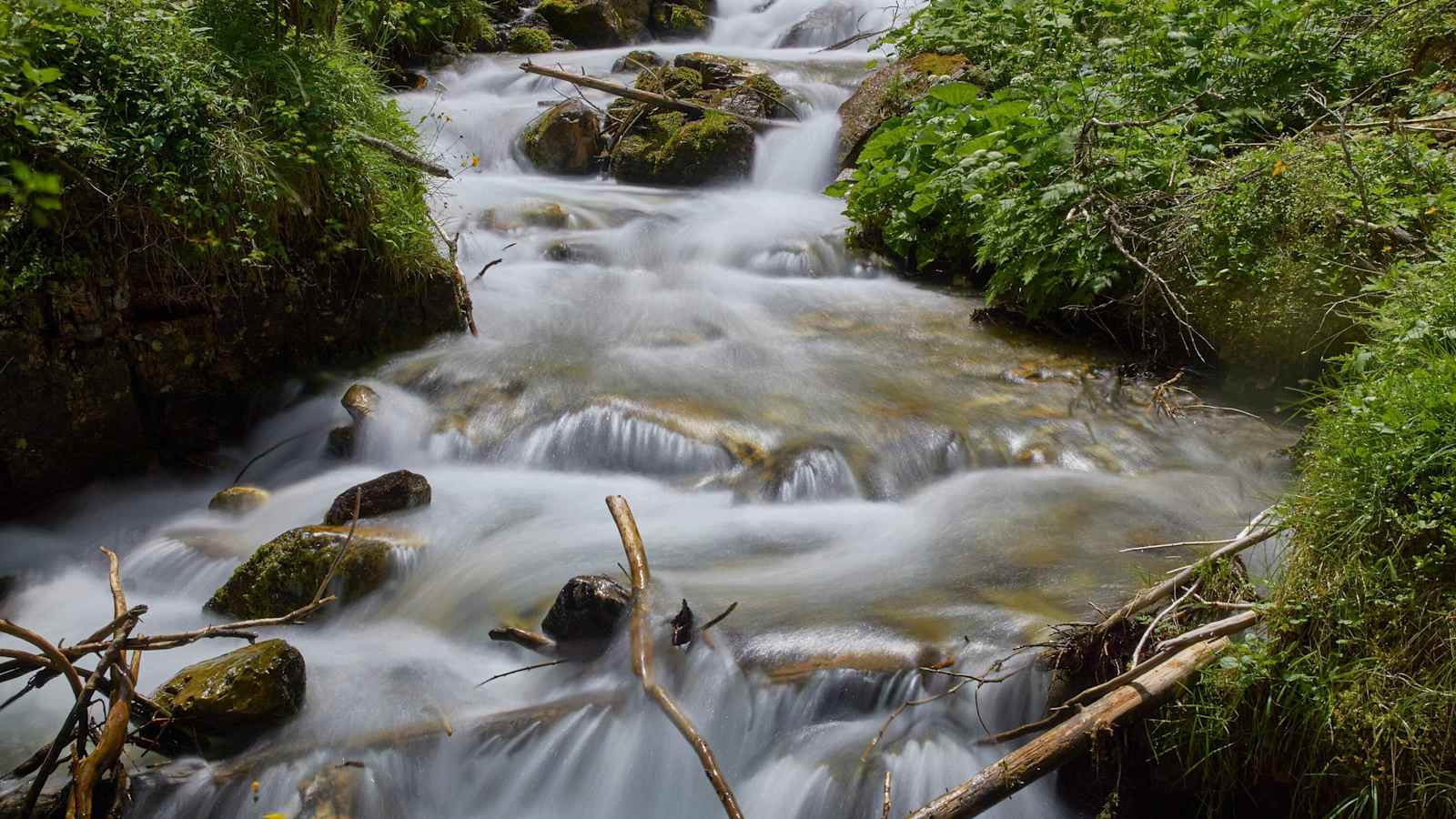 Fluss-Foto: Langzeitbelichtung