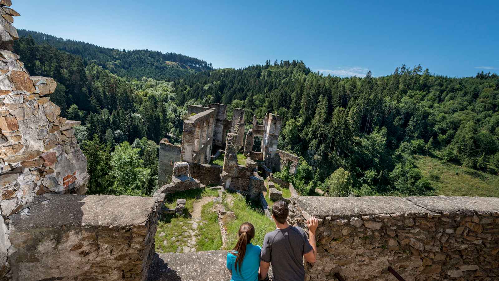 Die Burgruine Kollmitz ist ein schönes Plätzchen zum Entspannen.