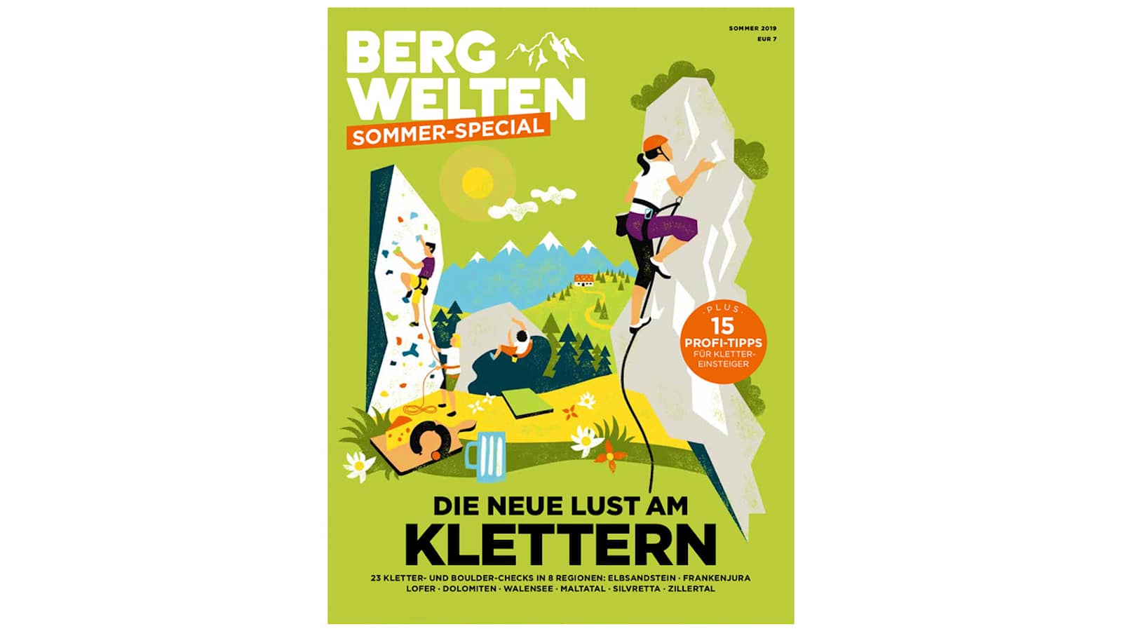 Jetzt überall im Zeitschriftenhandel – das Bergwelten Kletter-Special 2019