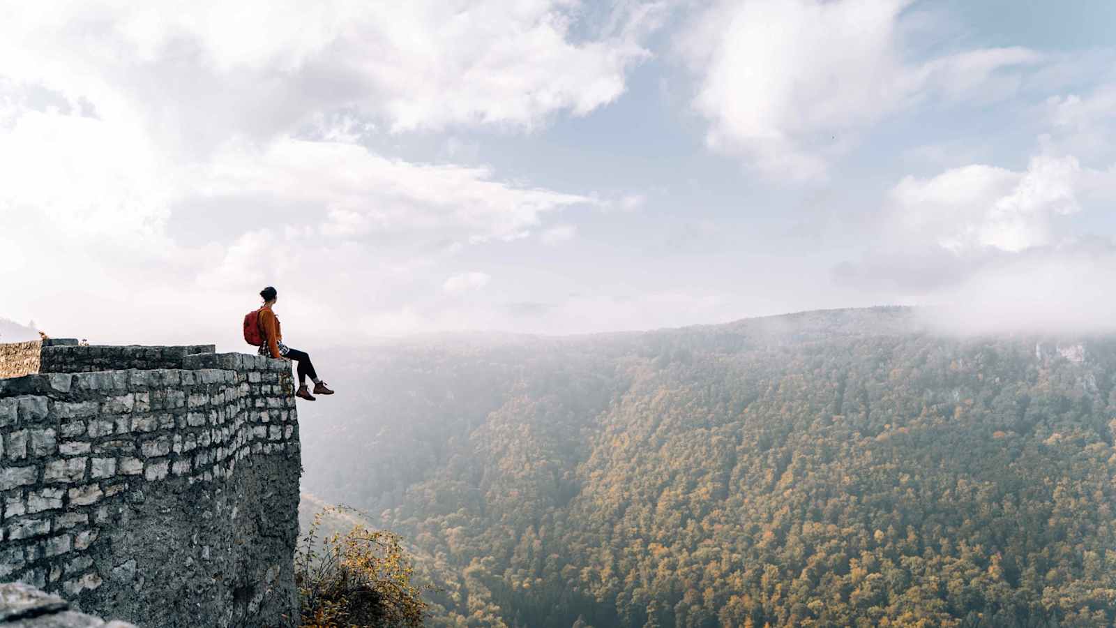 Toller Ausblick von der Burgruine Reußenstein