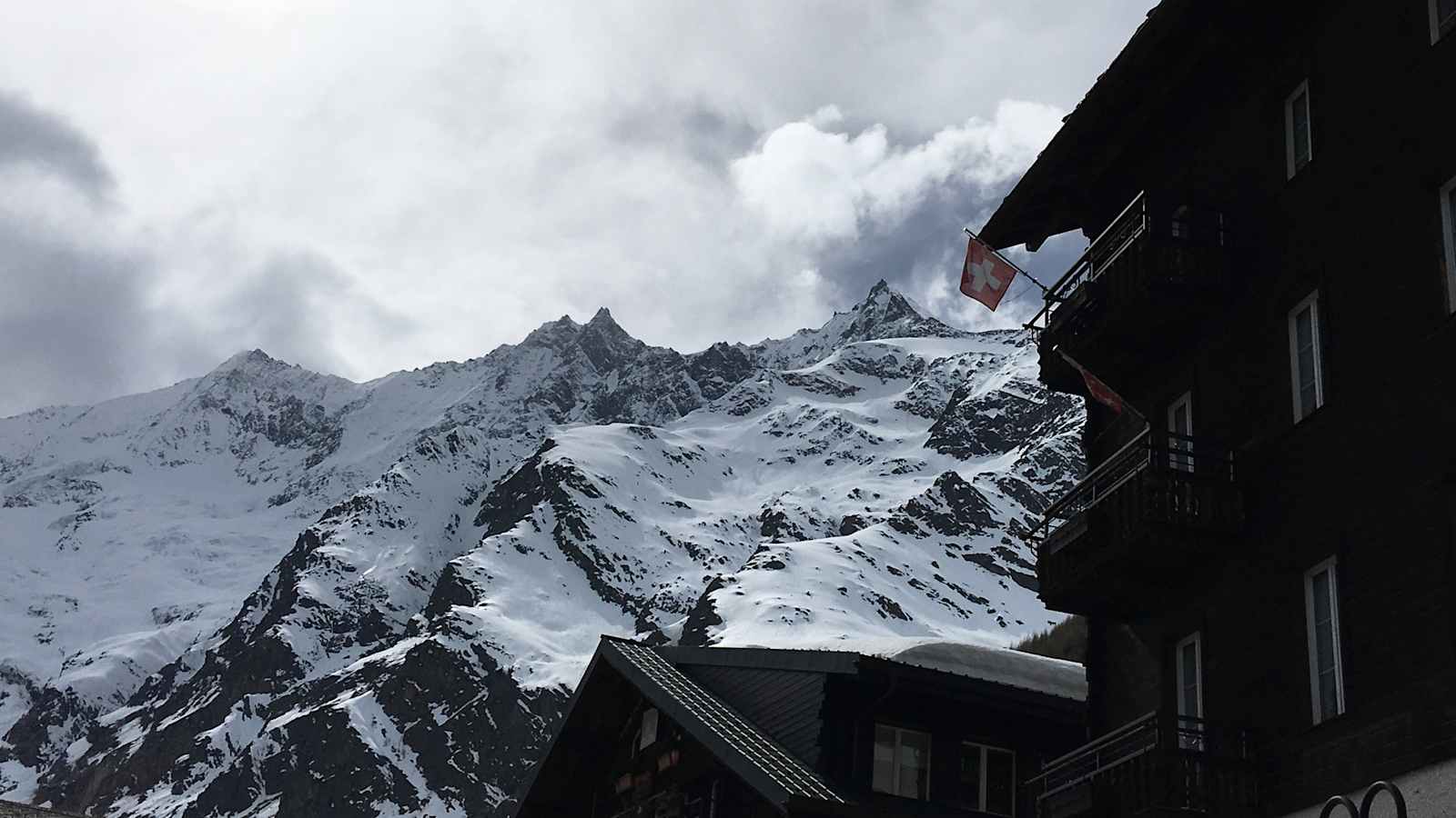 Ausblick in Saas Fee