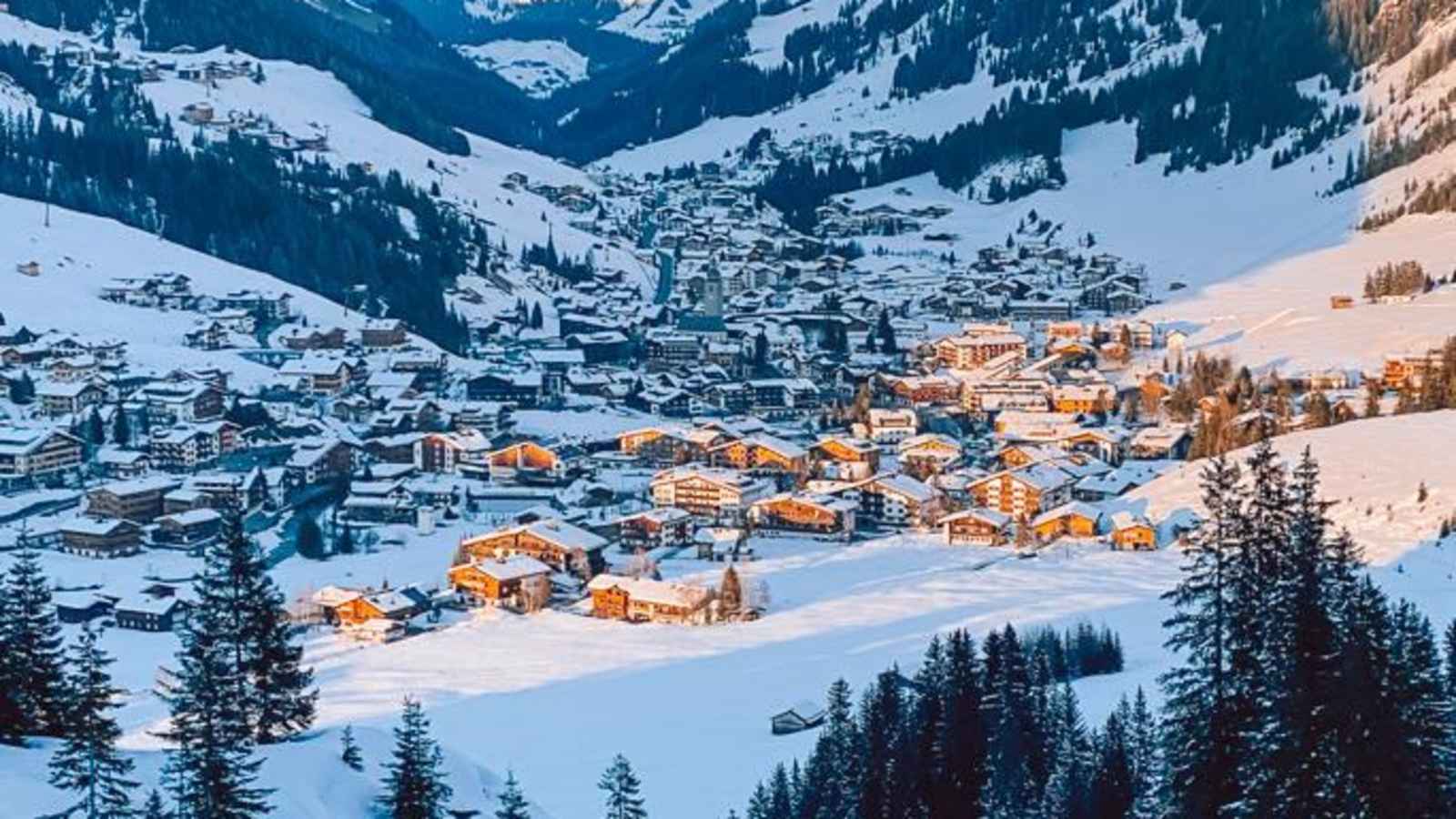 Sonnenuntergang am Bärenkopf mit Blick nach St. Anton