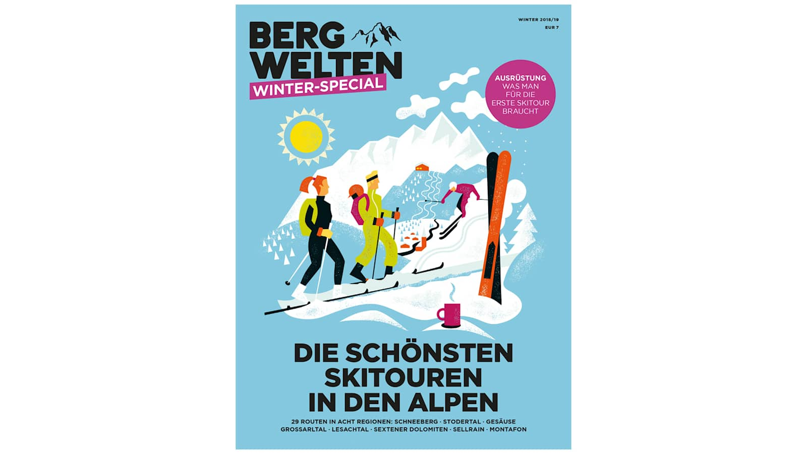 Jetzt überall im Zeitschriftenhandel – das Bergwelten Winter-Special (2018/19)