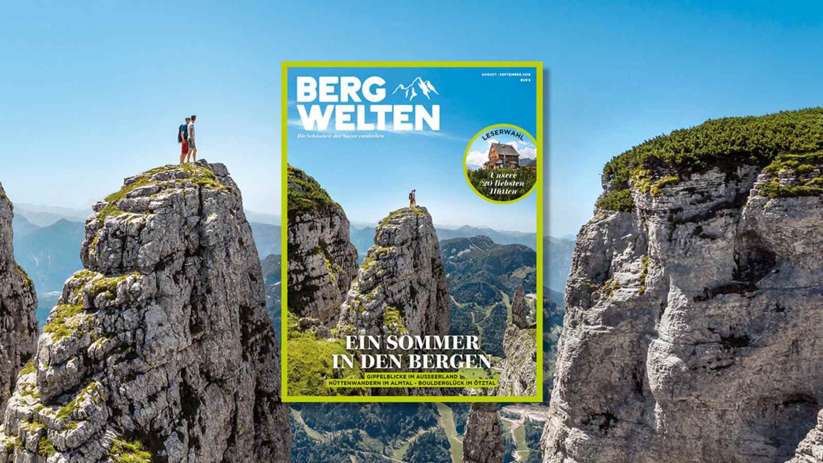 Das neue Bergwelten Magazin (August/ September 2018)