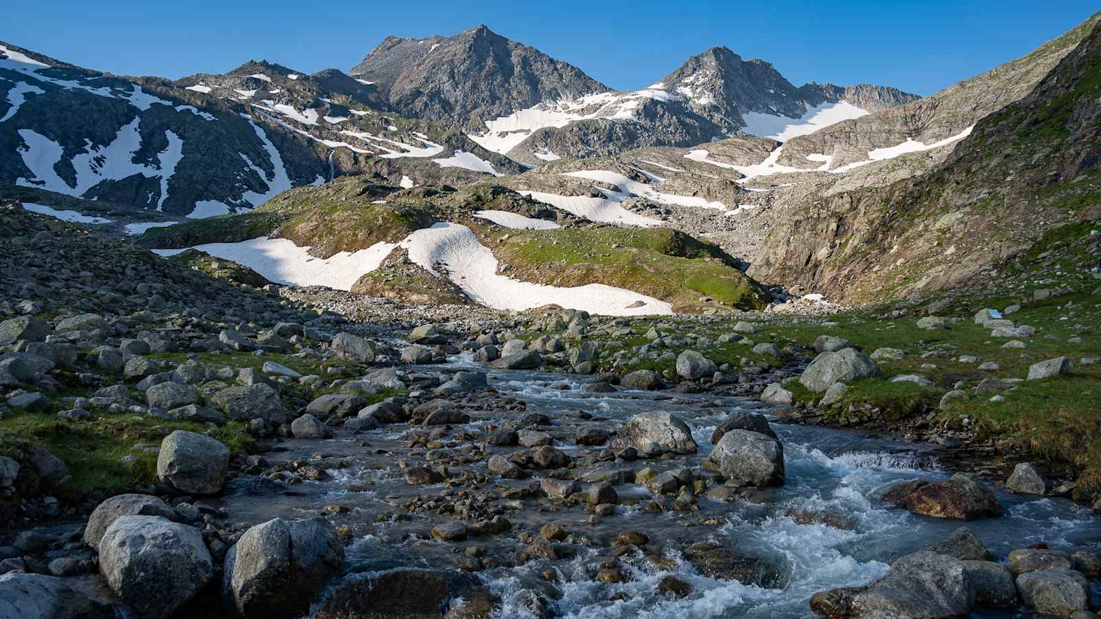 Landschaft am Weg zum Gipfel des Hohen Sonnblicks