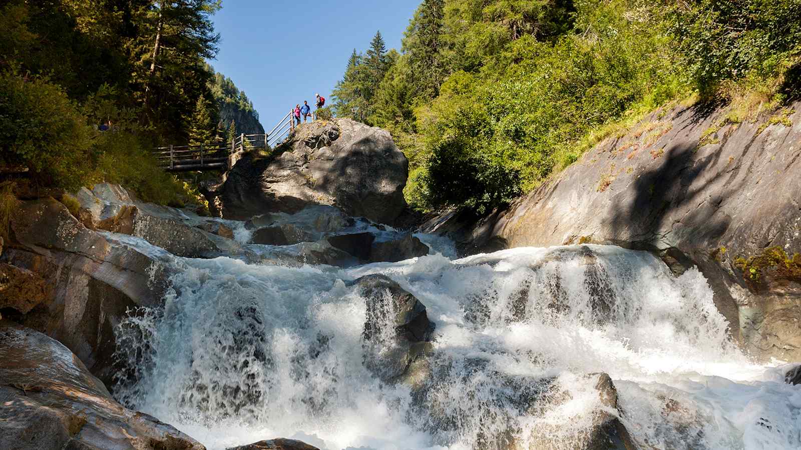 Wasserschaupfad Umbalfälle im Virgental.