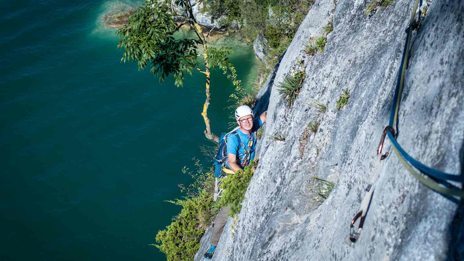 Klettertour Seenot Wolfangsee Bergwelten