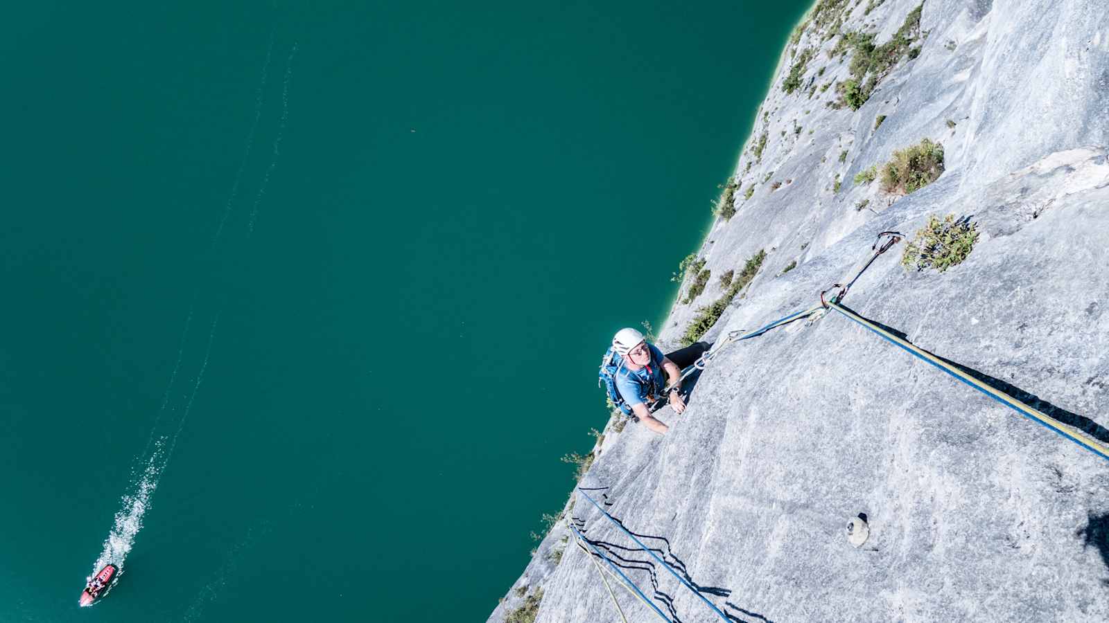 Klettertour Seenot Wolfangsee Bergwelten