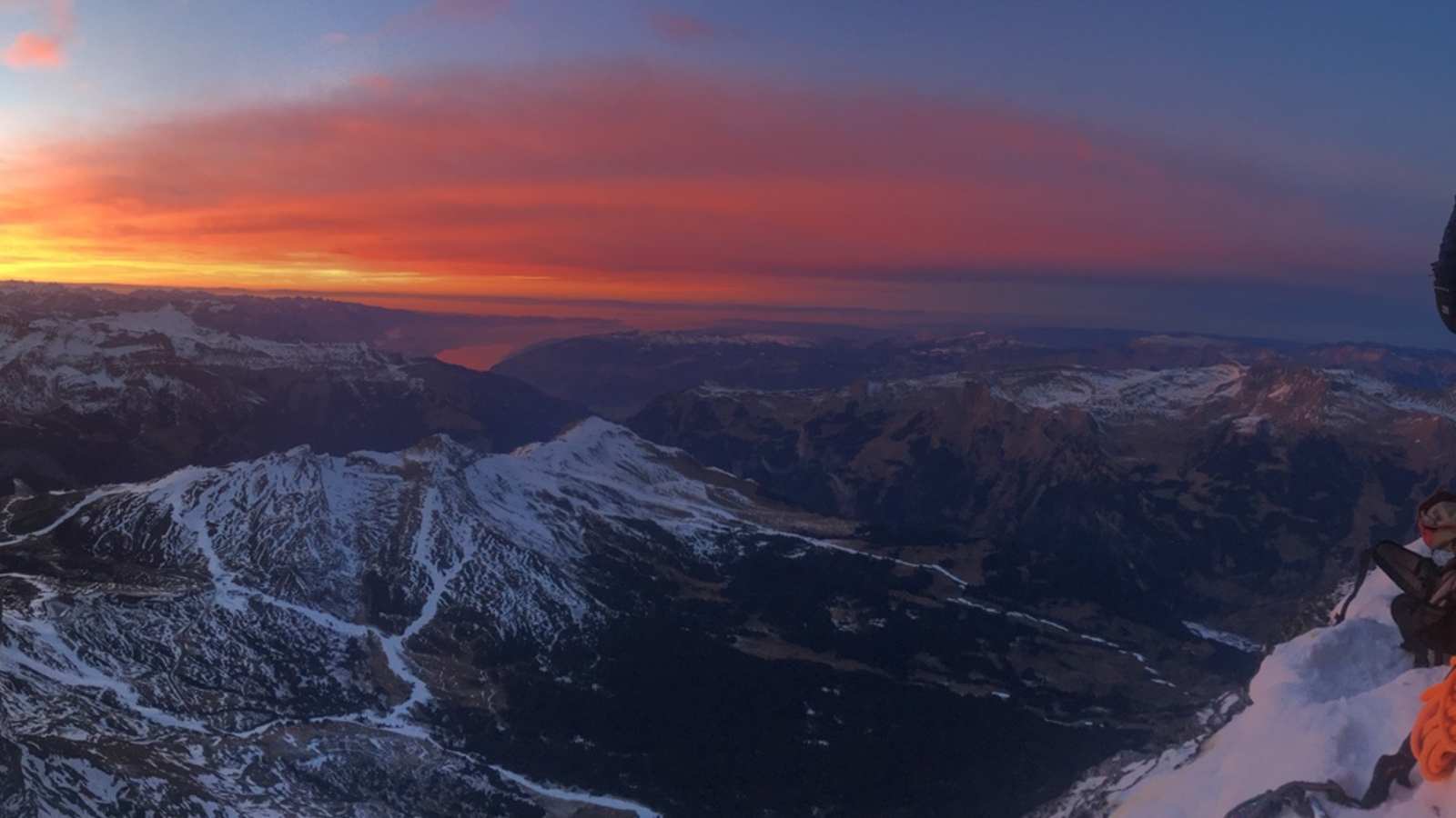 Sonnenuntergang am Biwak 2