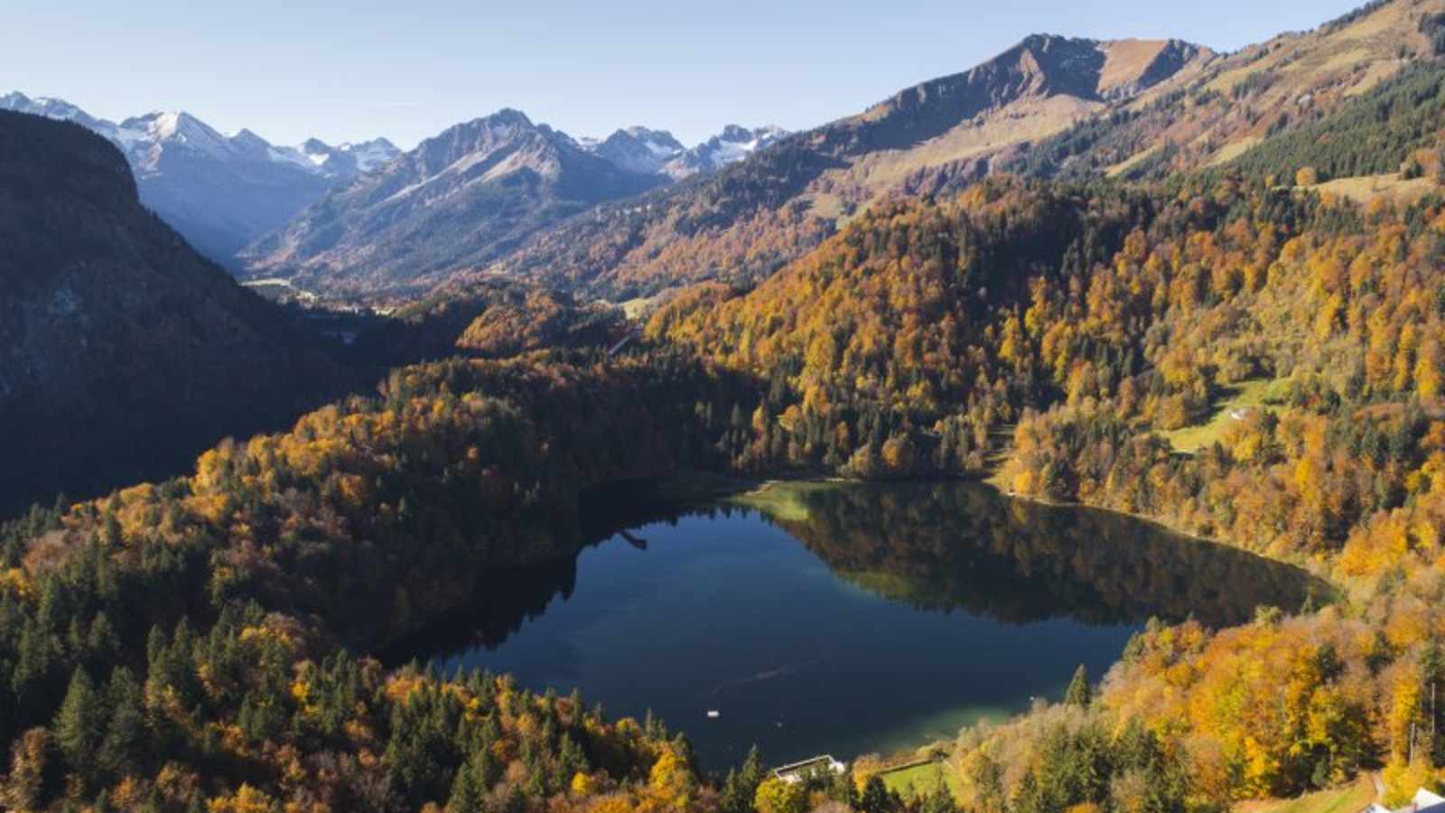 Blick über den Freibergsee gegen Süden