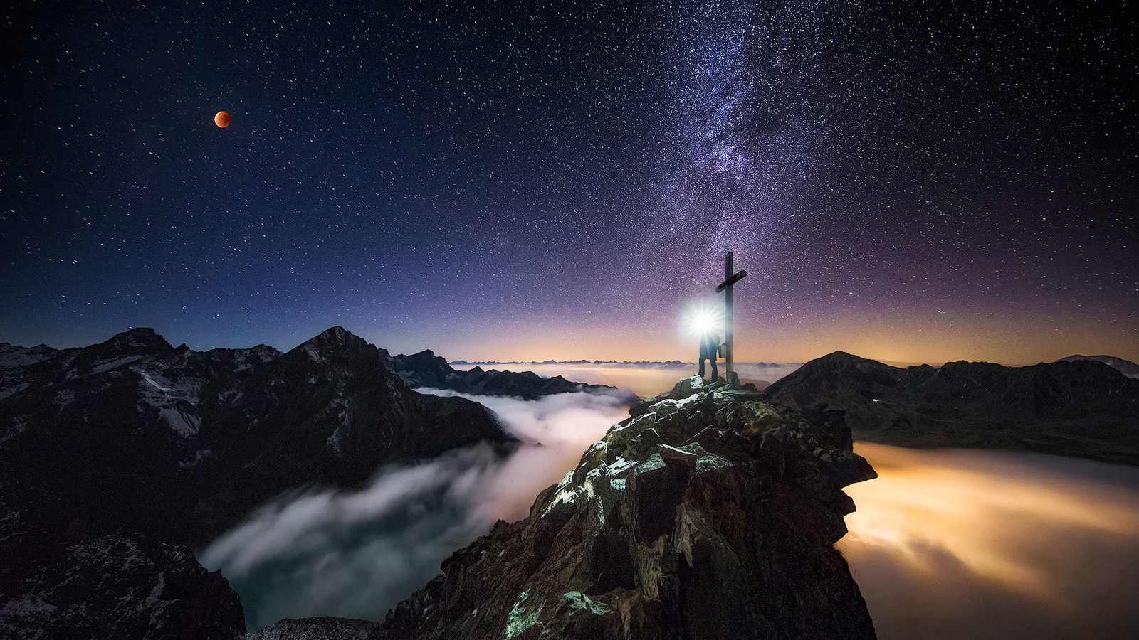 „Blutmond“ vom Pockkogel in Tirol