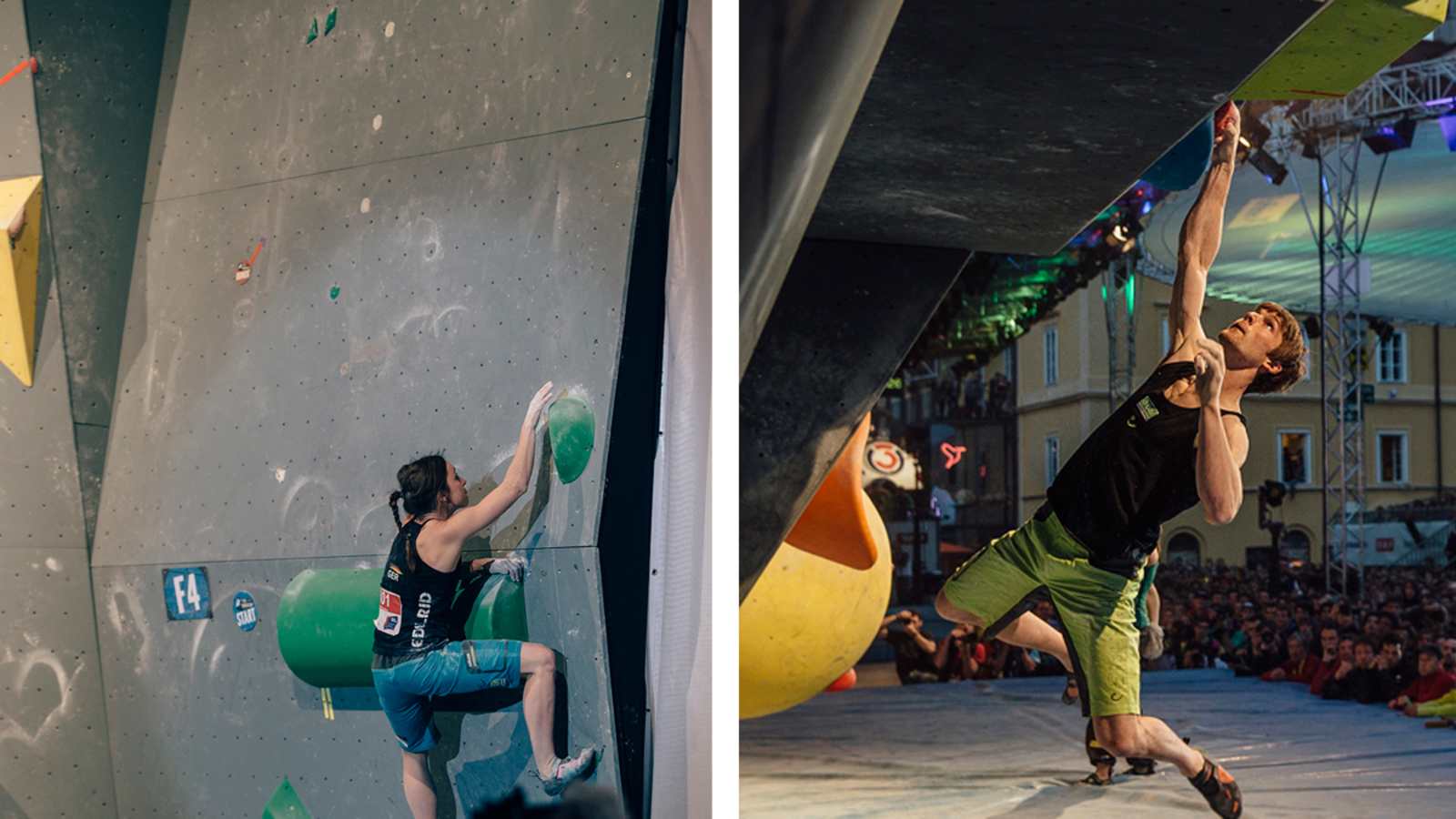 Für Kilian Fischhuber die härtesten Boulder des Abends  