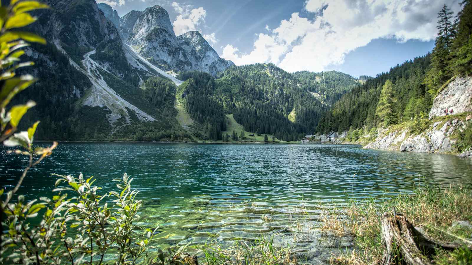 Los geht's am Vorderen Gosausee