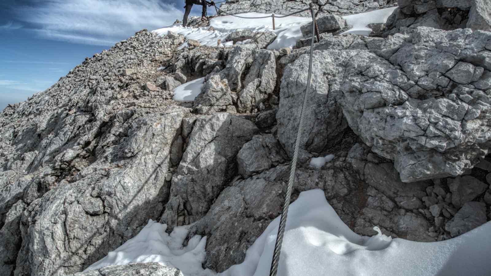 Auf dem Weg zum Dachsteingipfel 