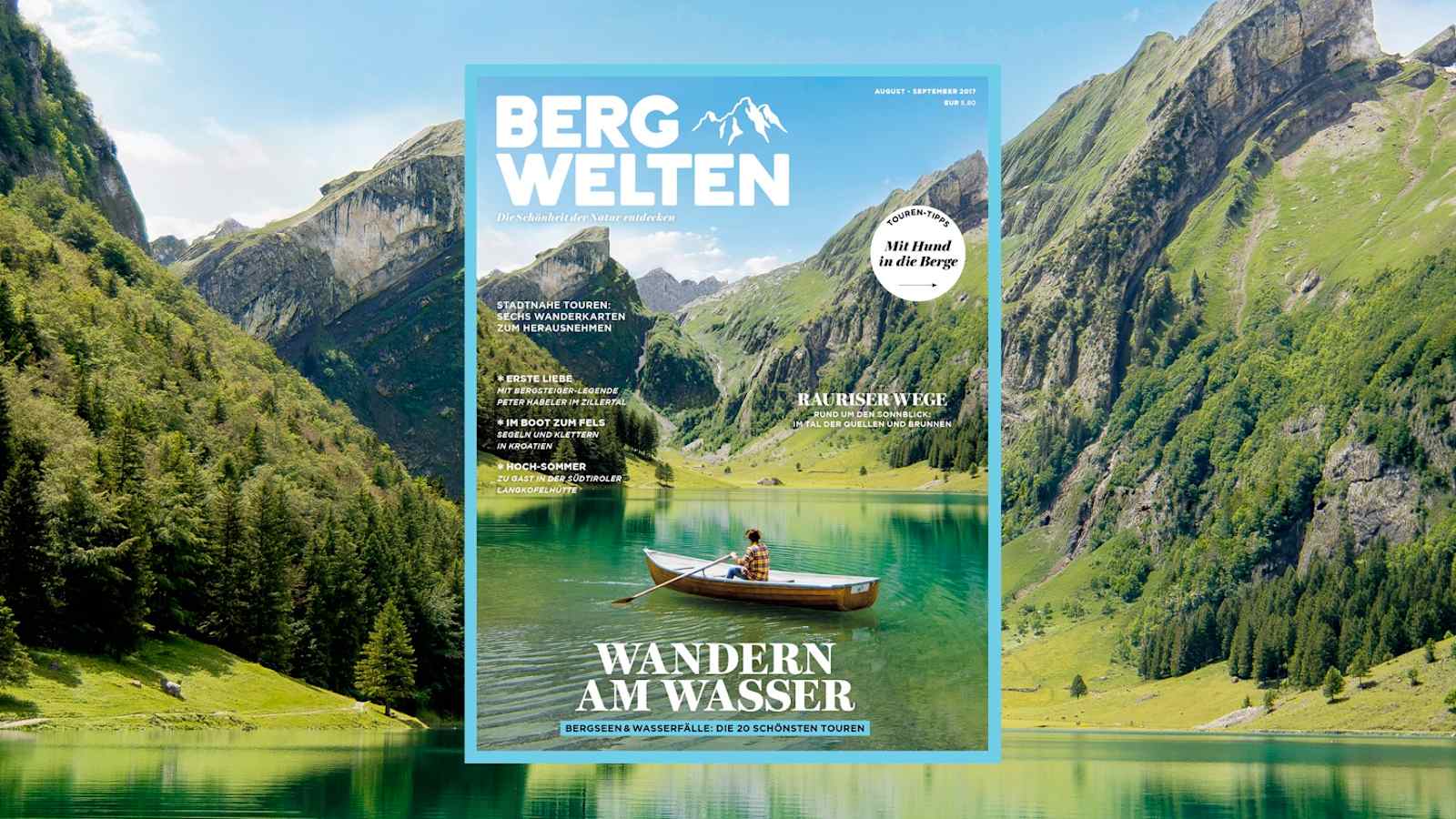 Cover Bergwelten Magazin (August/September 2017)