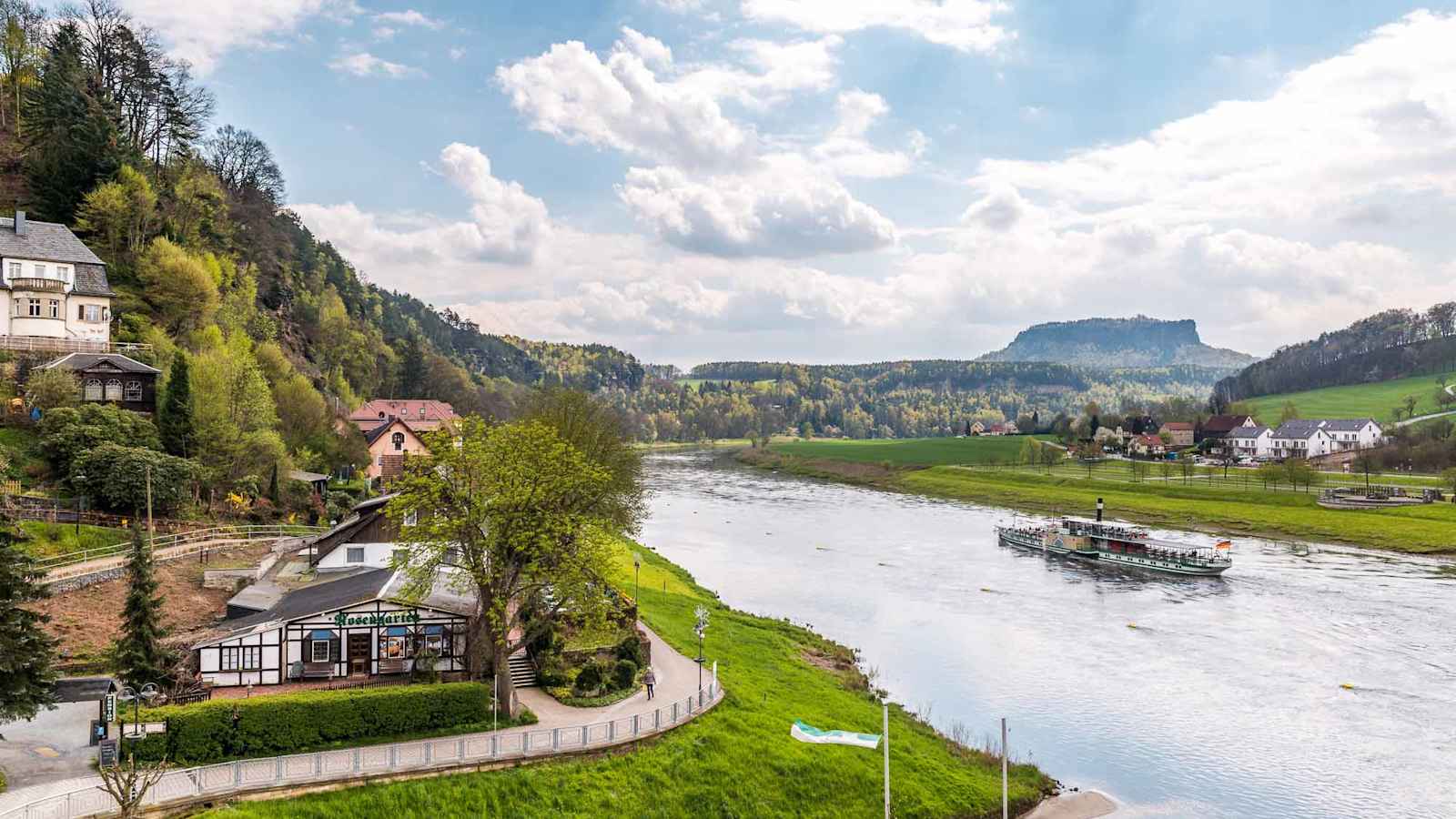 Die schönen Städte an der Elbe laden zum Verweilen ein.