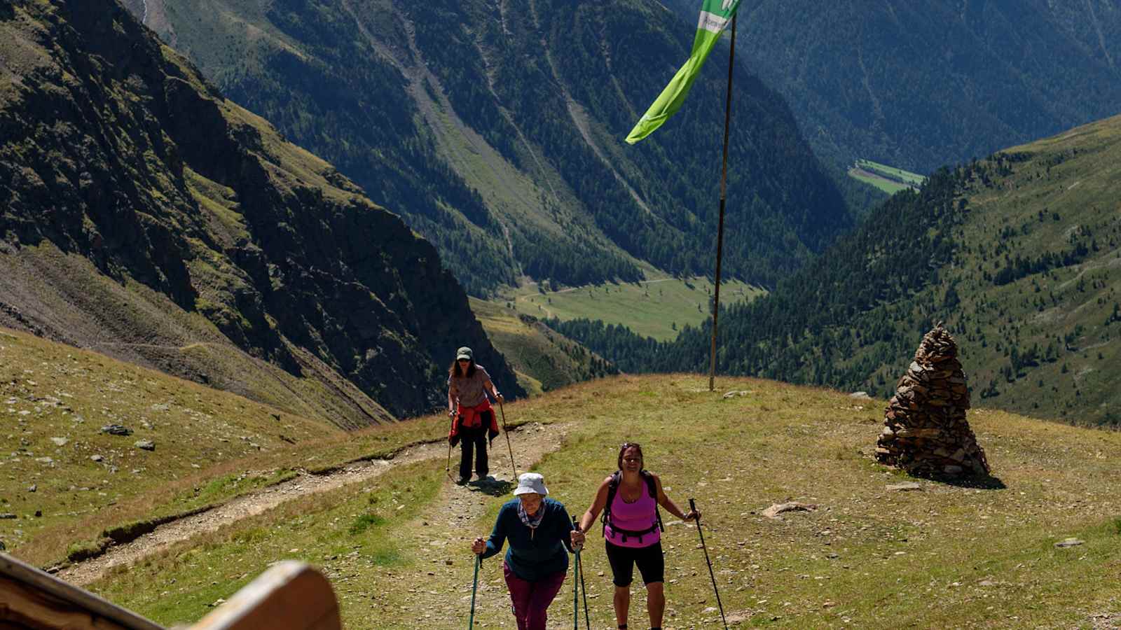 Wanderstöcke Wanderer