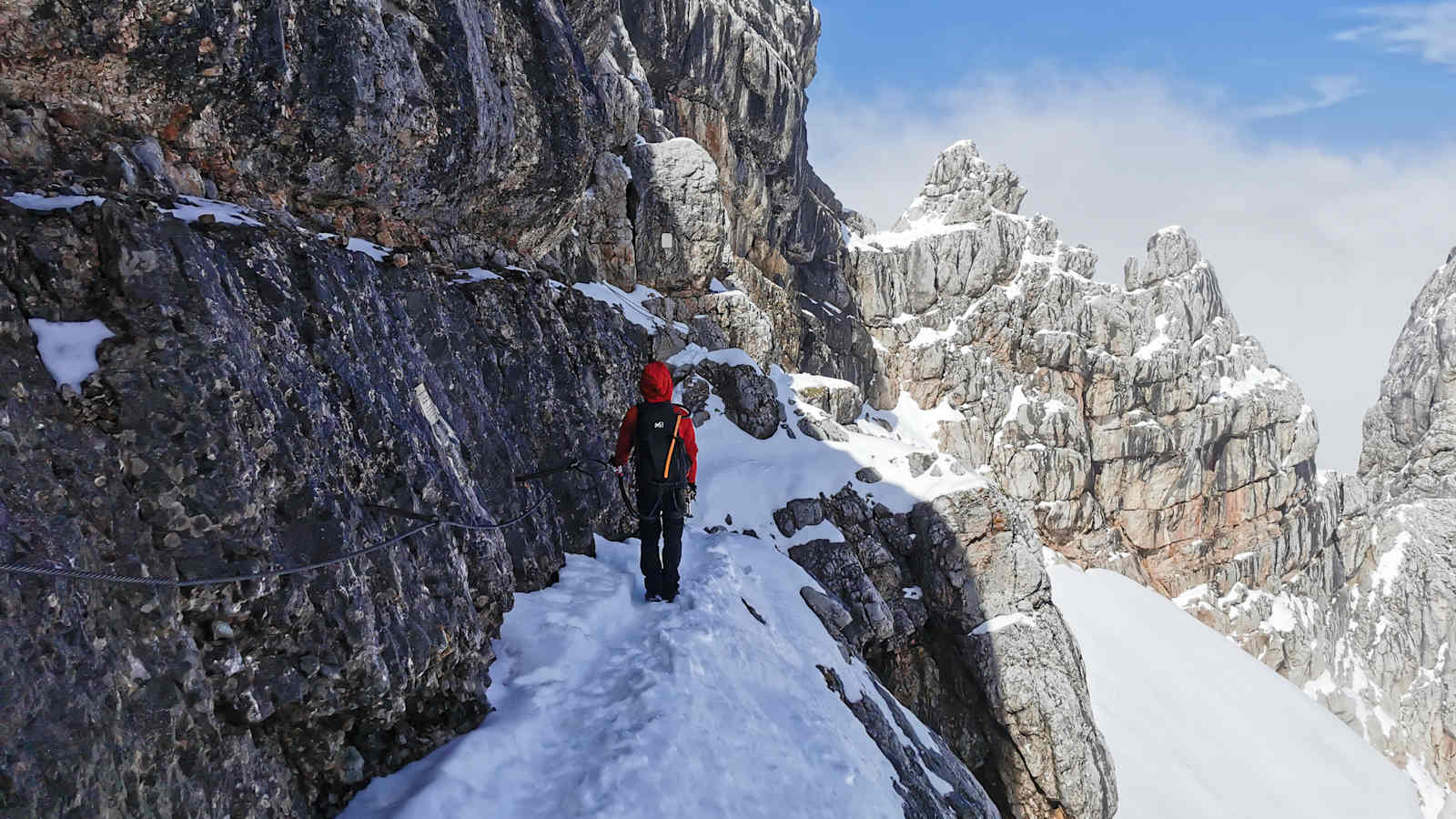 Orientierung im Gelände: Schneefall