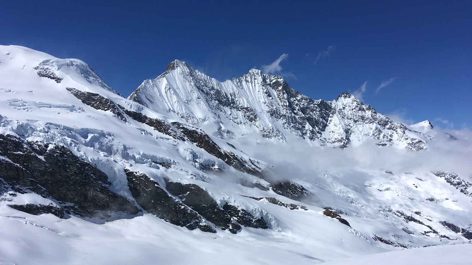 Blick auf Alphubel, Täschhorn und Dom 