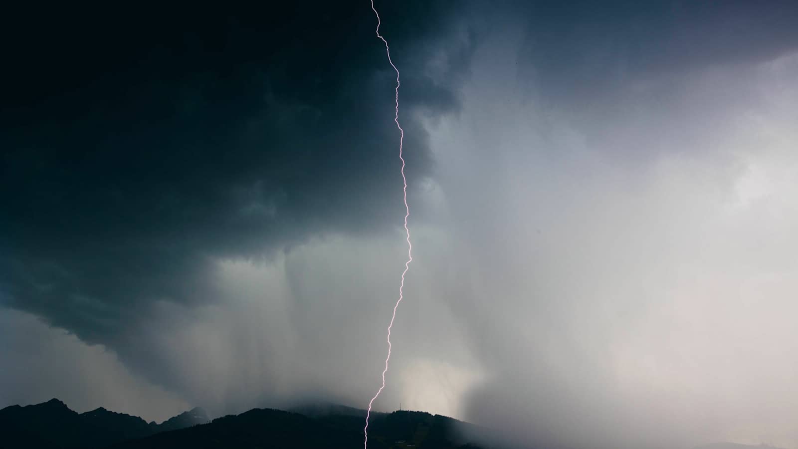 Gewitter beim Wandern