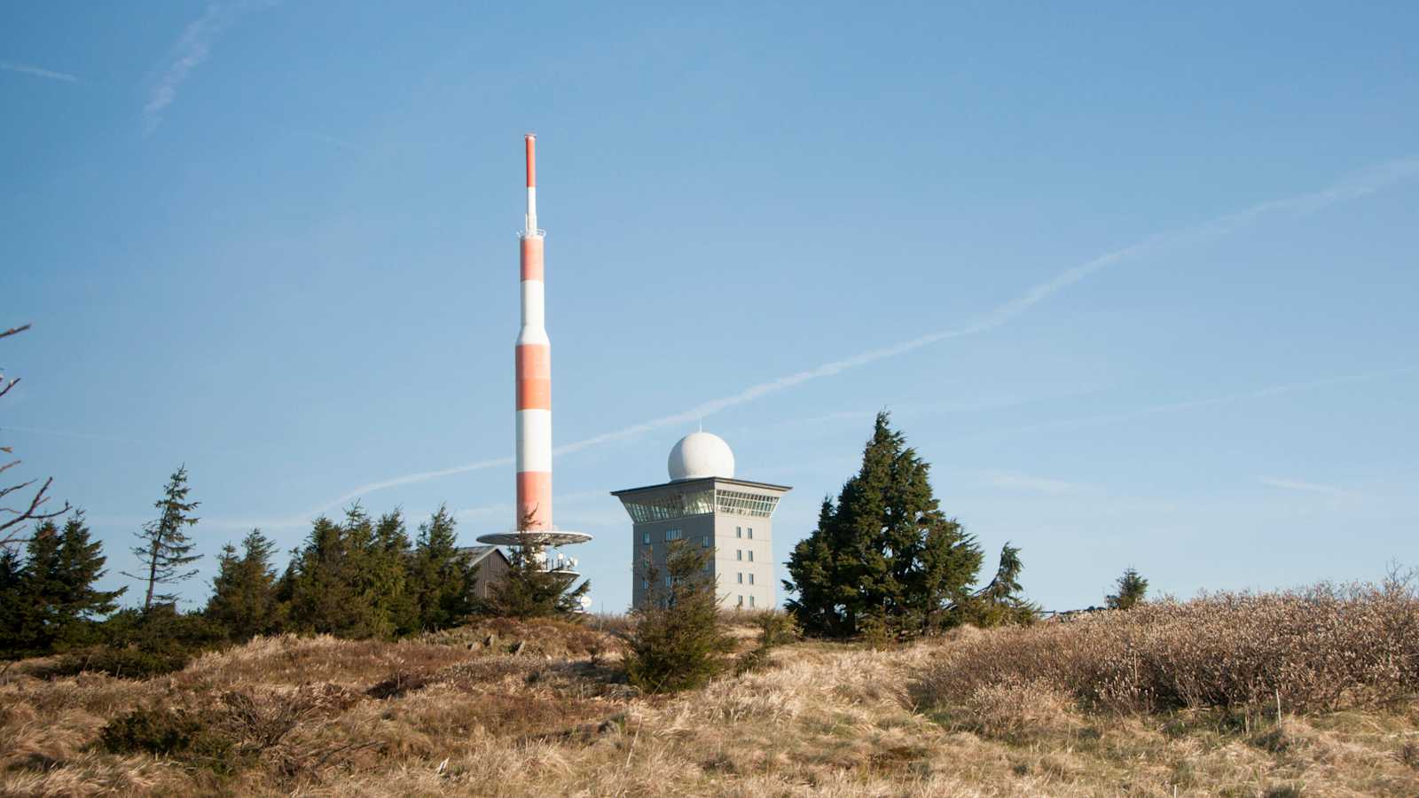 Ganz oben am Gipfel des Brockens 