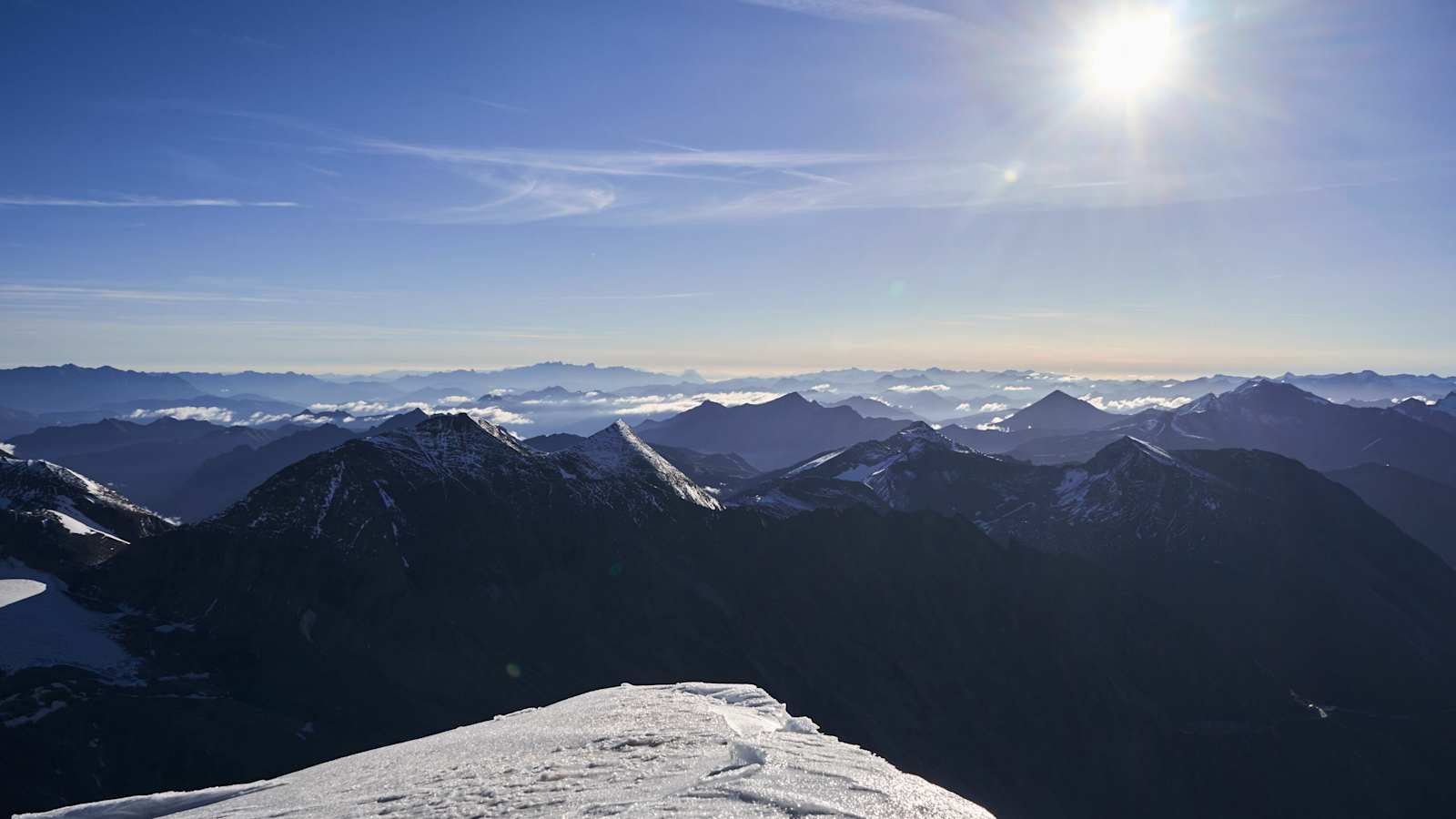 Besser könnte das Wetter für eine Besteigung auf den Grpßglockner kaum sein