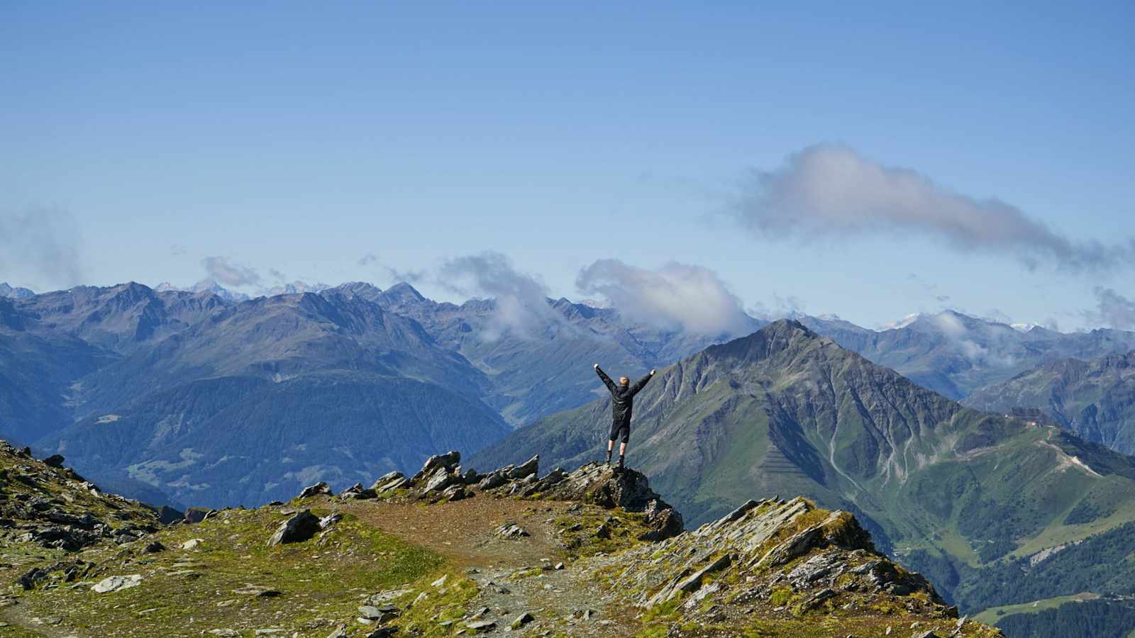 Blick von der Stüdlhütte auf 2.802 m