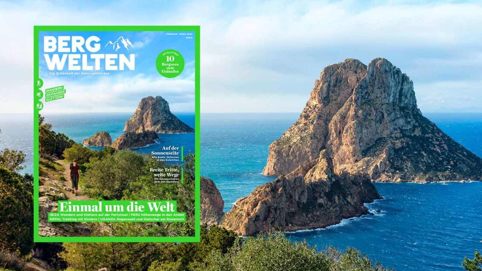 Das aktuelle Bergwelten Magazin (Februar/März 2020)