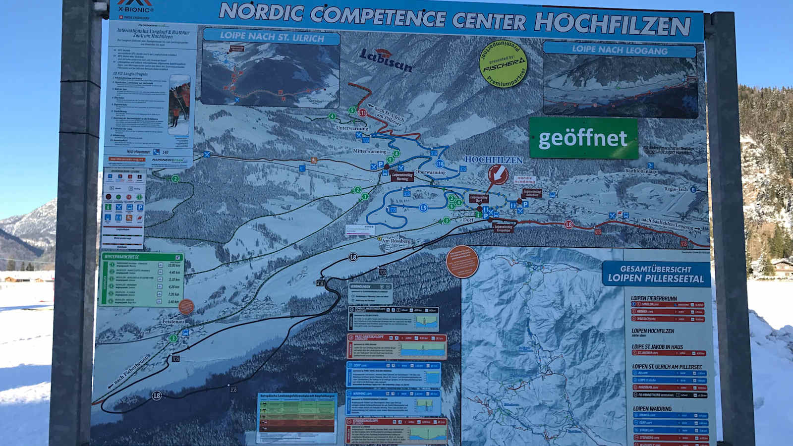 Loipenplan Hochfilzen