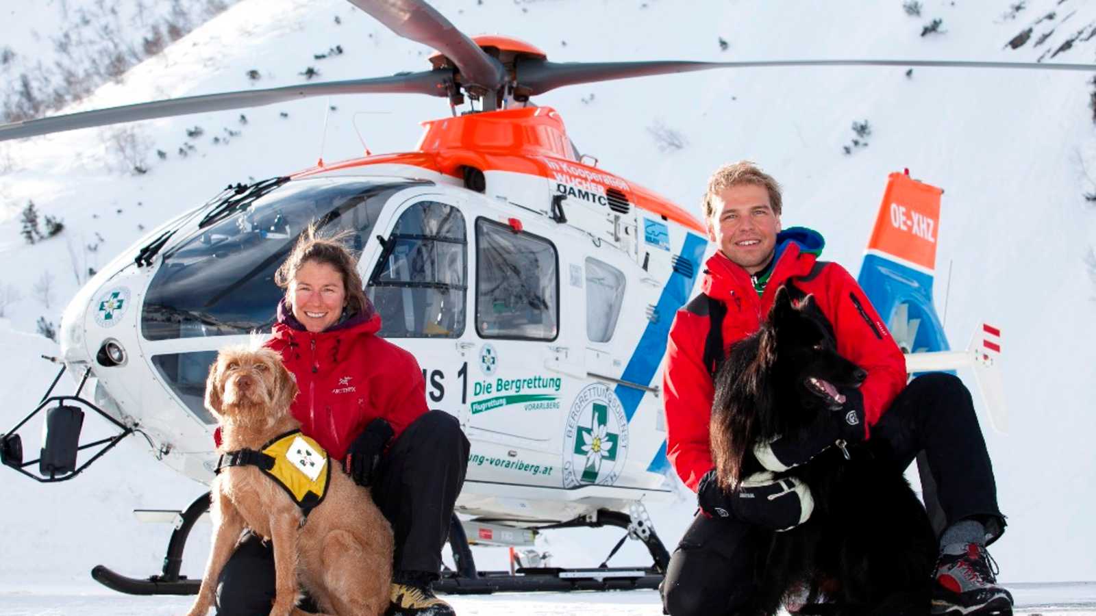 Auch ehrenamtlich dabei: Die Suchhunde der Bergrettung Vorarlberg