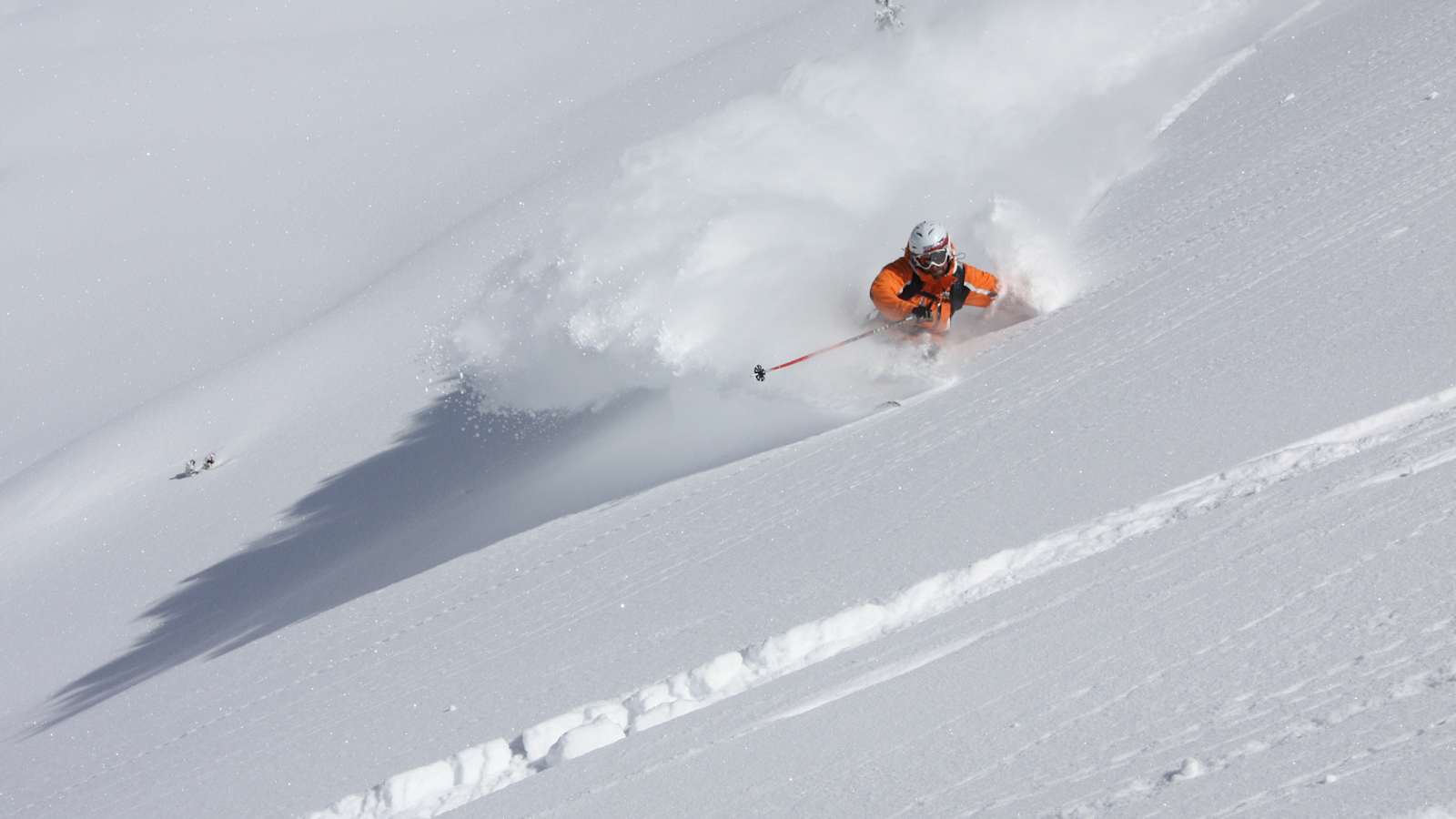 Auch im Pulverschnee fühlt sich der oberösterreichische Bergführer pudelwohl, Planneralm - Steiermark