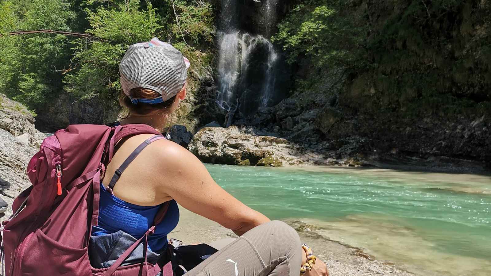 Blick auf den Wasserfall