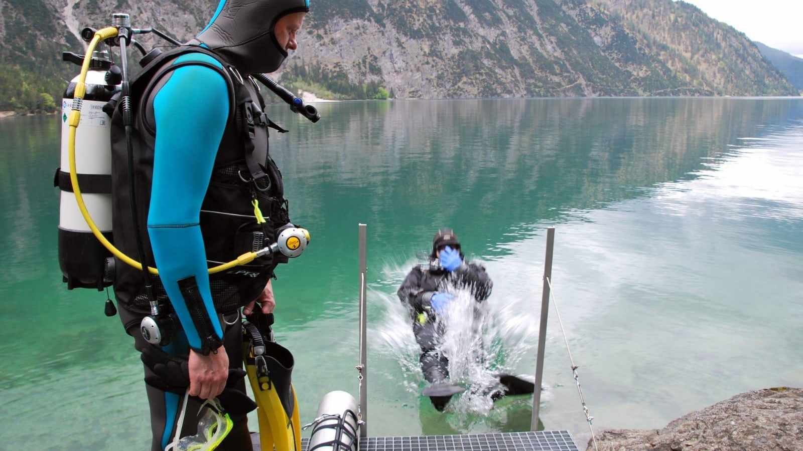 Das Jacket sorgt für die richtige Wasserlage 