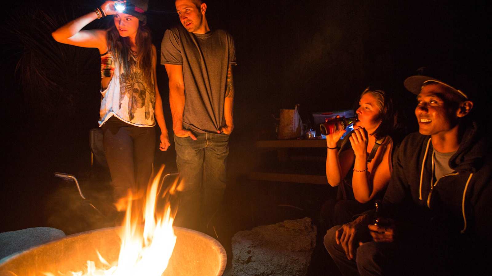 Lagerfeuer im Nationalpark Joshua Tree