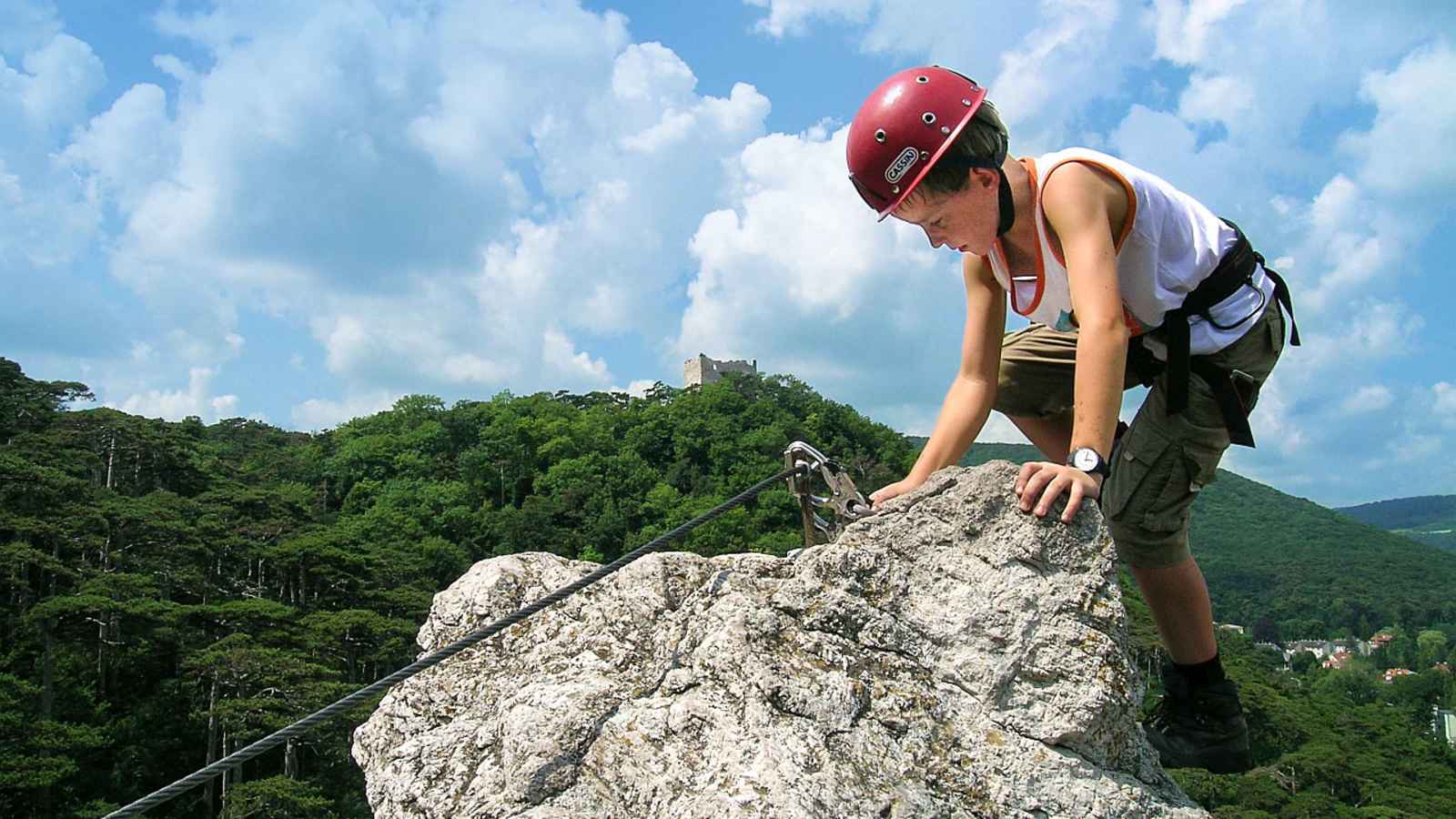 Klettersteiggehen mit Kindern