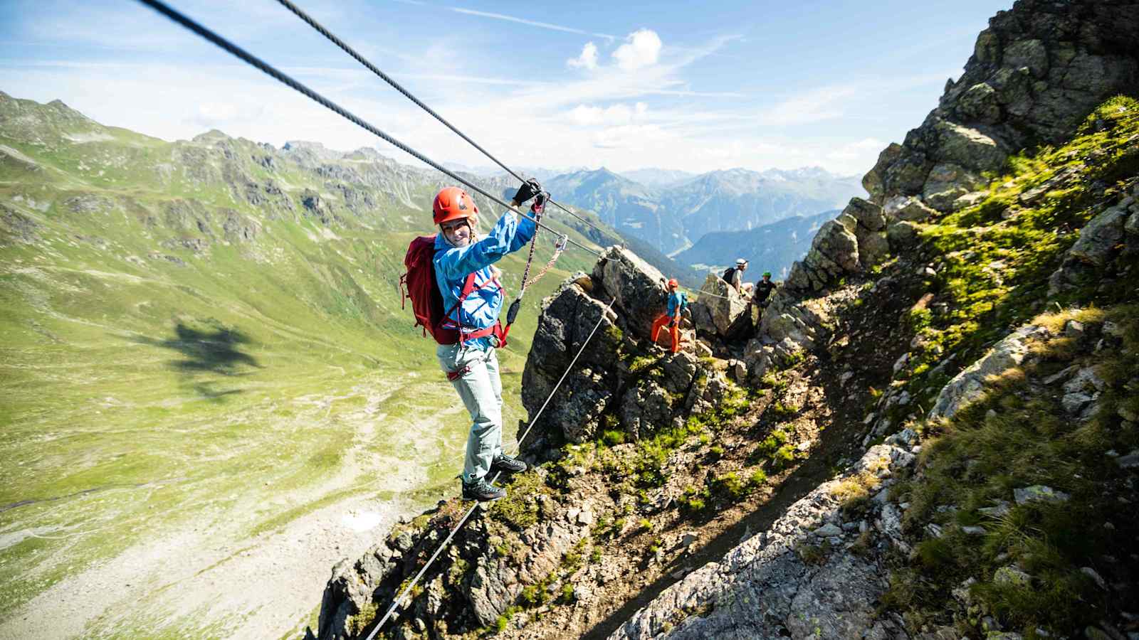 Am Klettersteig auf die Gargellner Köpfe