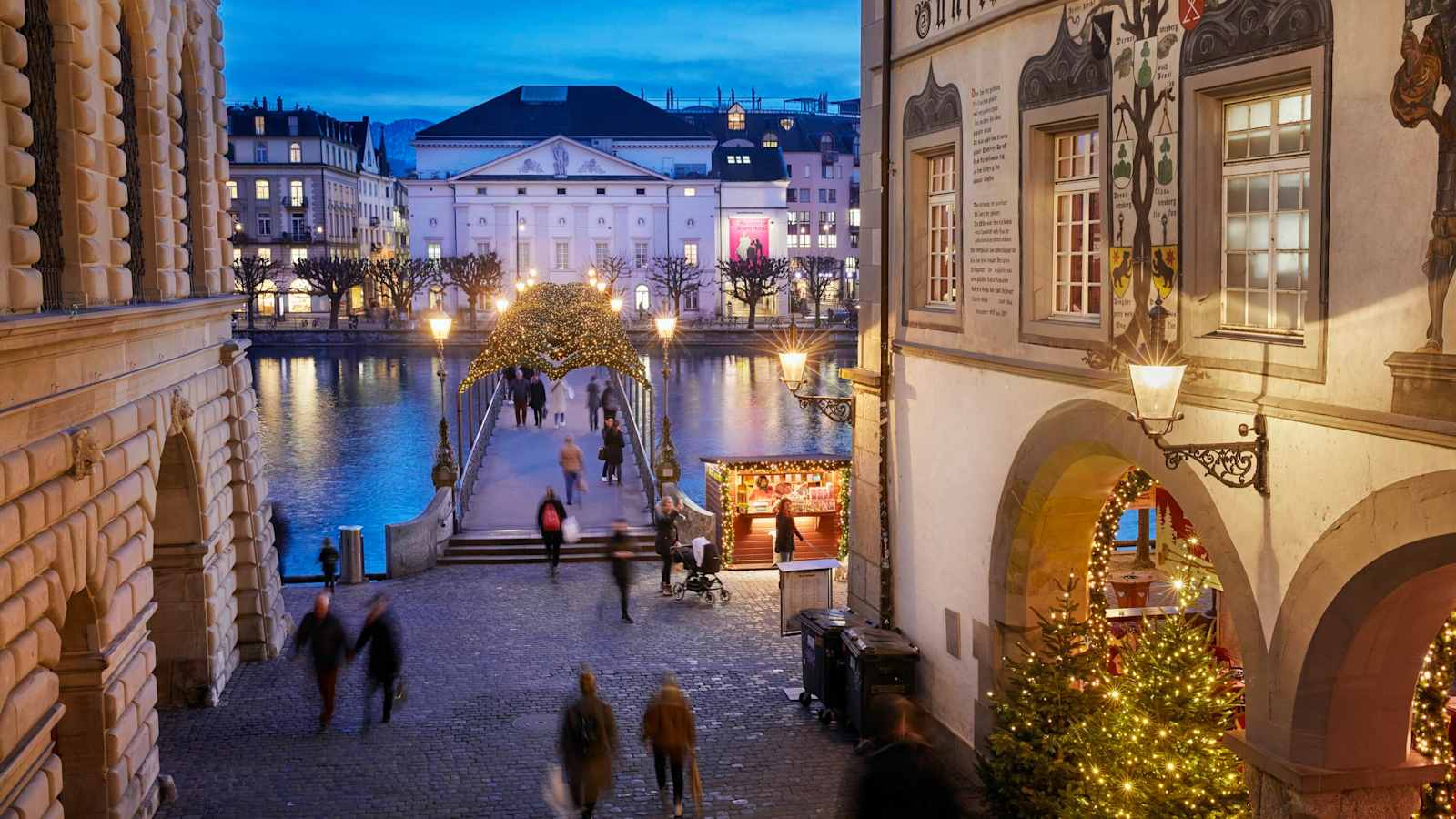 Luzern ist wunderschön nah am Wasser gebaut